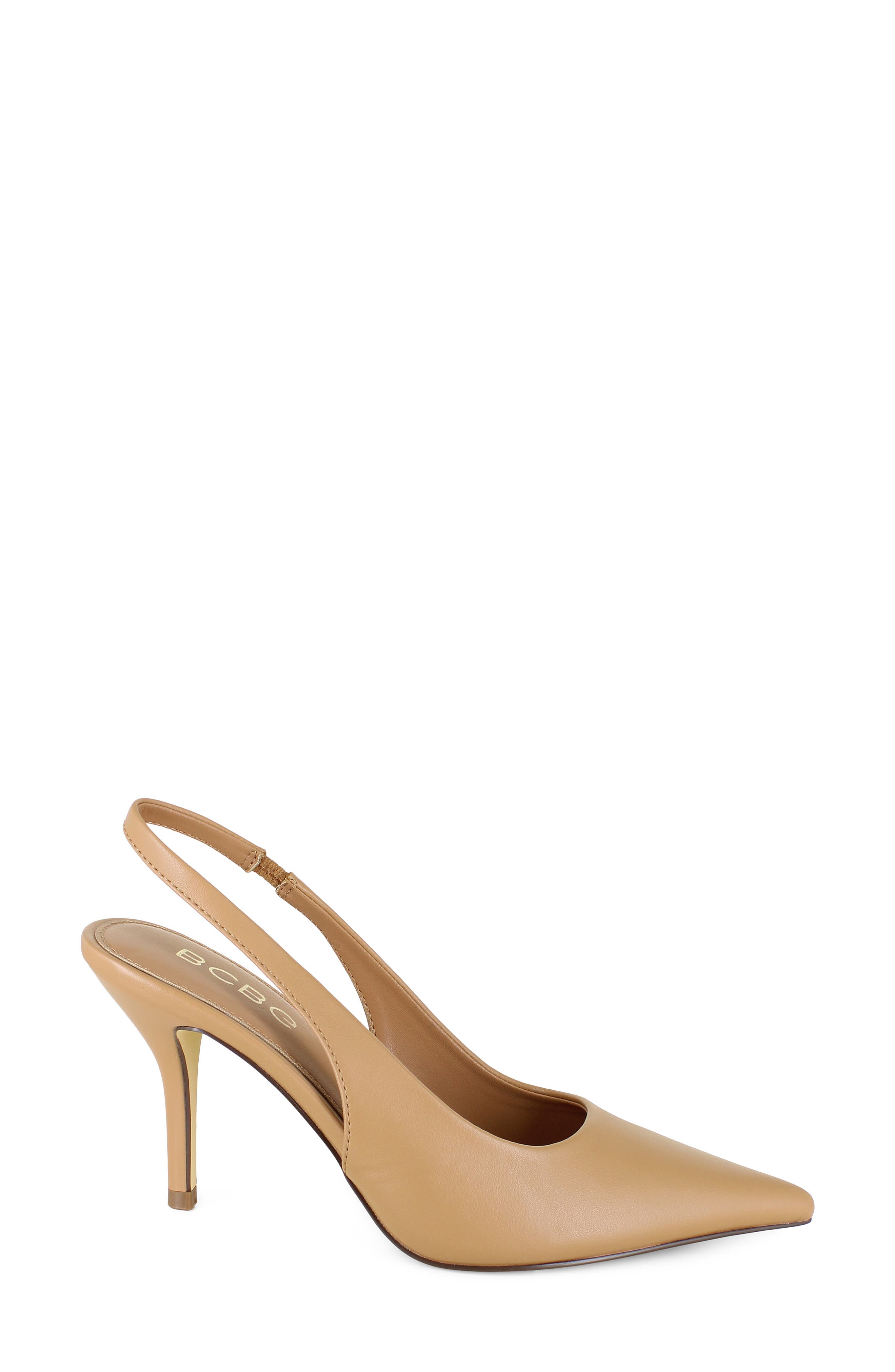 Conny Pointed Toe Slingback Pump, Alternate, color, TAN