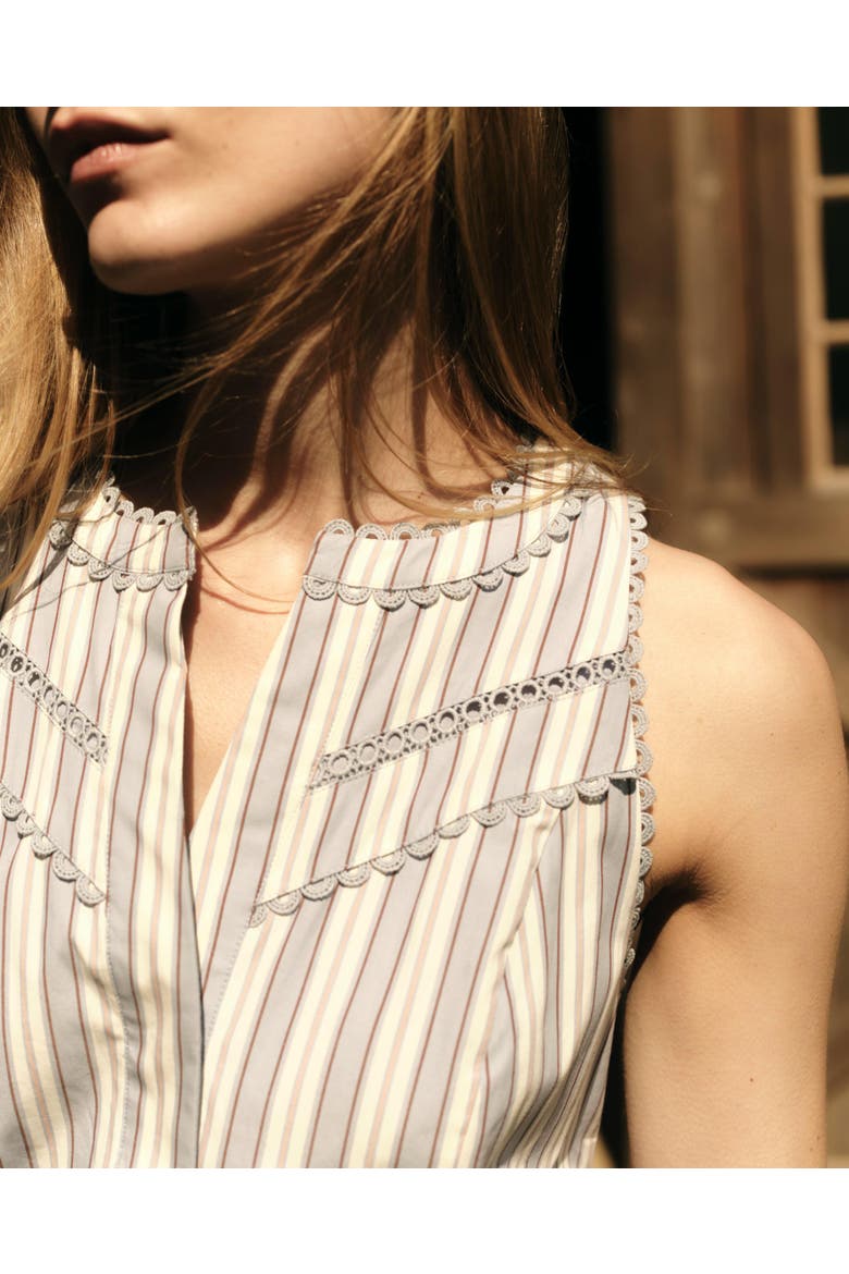 Hadley Romper - Yarn-Dyed Stripe Pale Blue, Alternate, color, Pale Blue Stripe