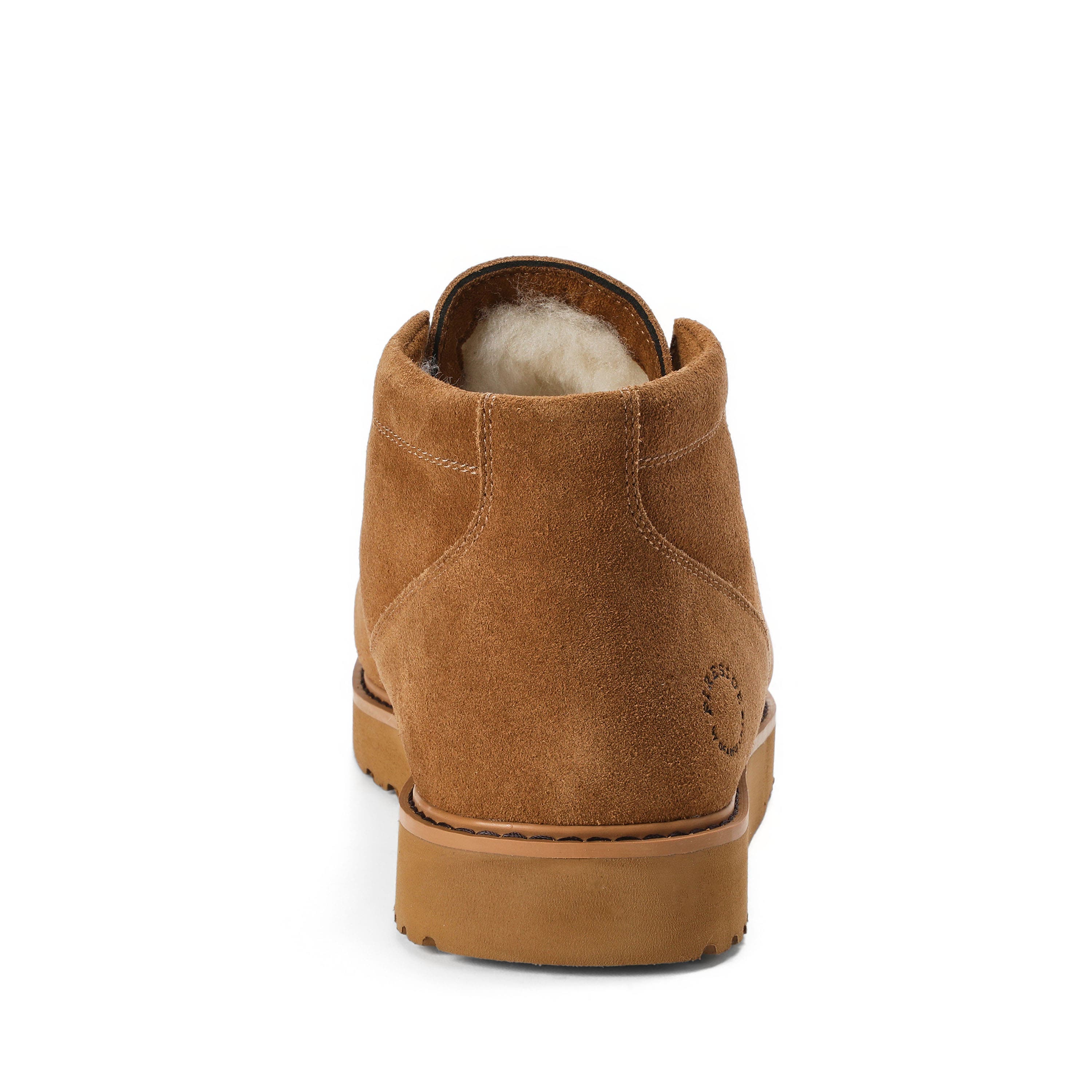 Dearfoams Fireside Craft Stitch Water Repellent Chukka Boot, Alternate, color, Chestnut