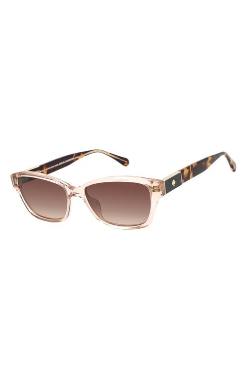 KATE SPADE KATE SPADE NEW YORK AYLA 53MM GRADIENT RECTANGULAR SUNGLASSES 
