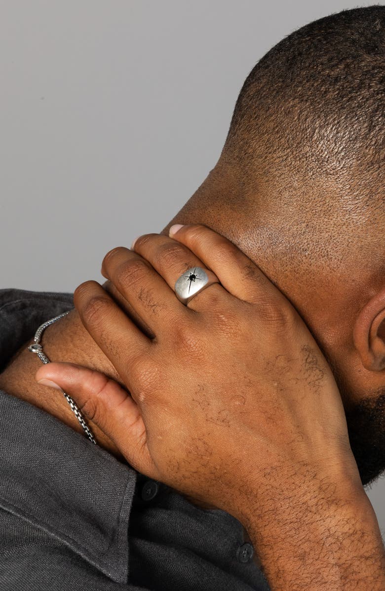 MIRANDA FRYE Men's Dean Ring, Alternate, color, Silver