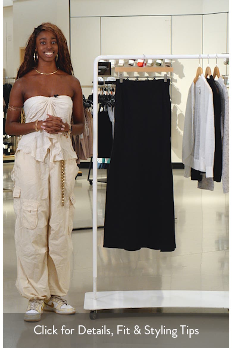 MＫT　レディース　BLK M Linen Maxi Slip Skirt (Women) | Nordstromrack