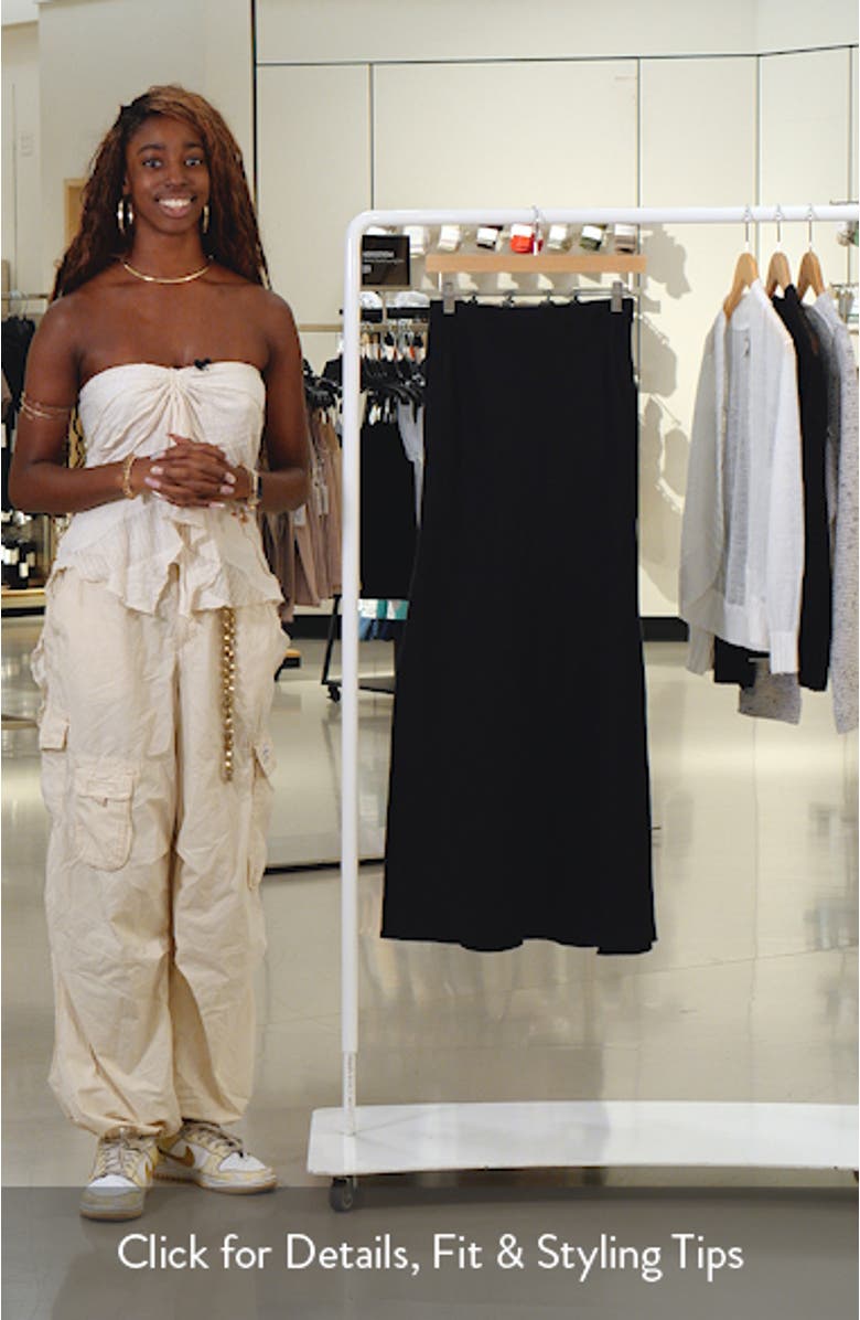 Linen Maxi Slip Skirt