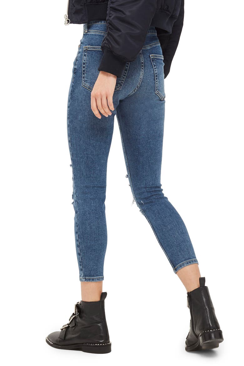Jamie Petite Ripped Jeans, Alternate, color, MID DENIM