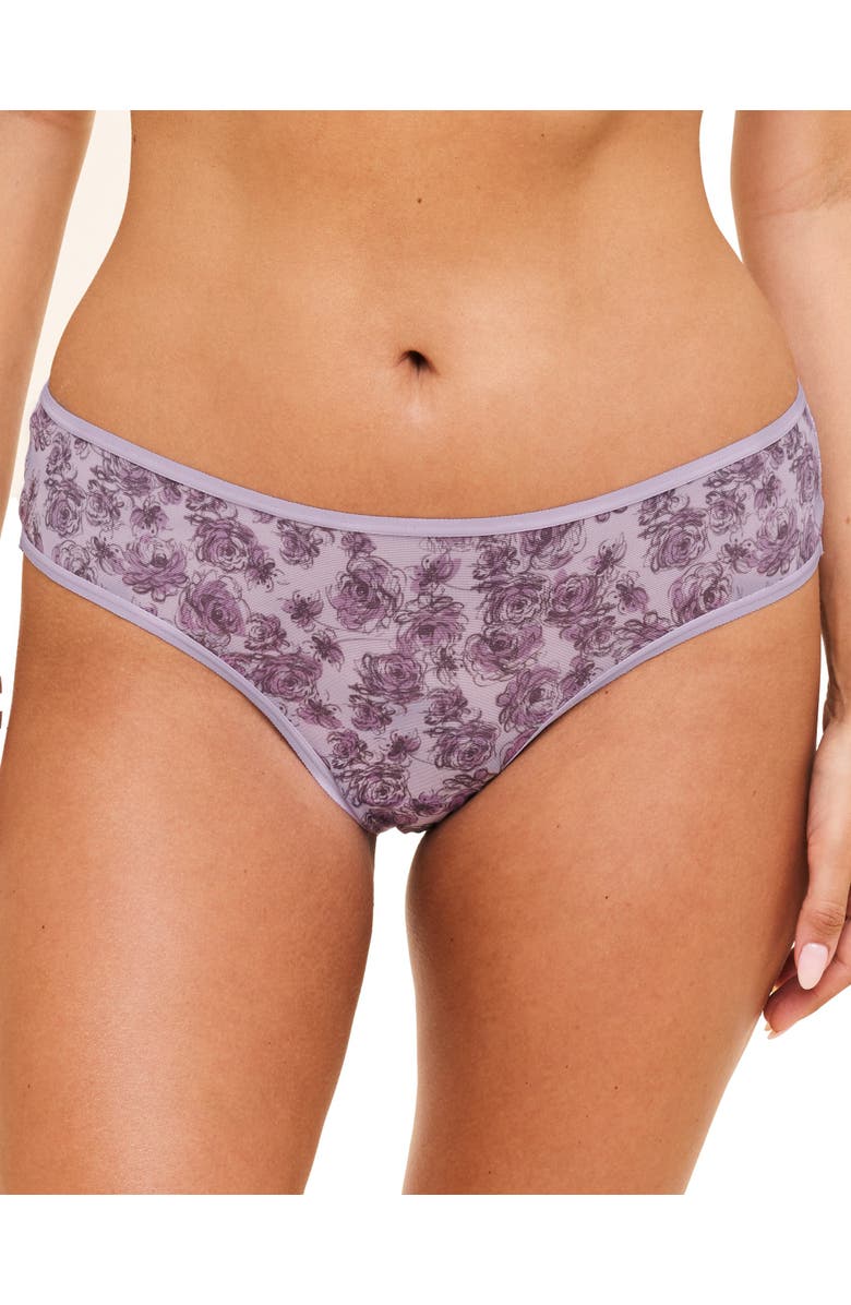 Adore Me Onita Cheeky Panties, Main, color, Floral Purple