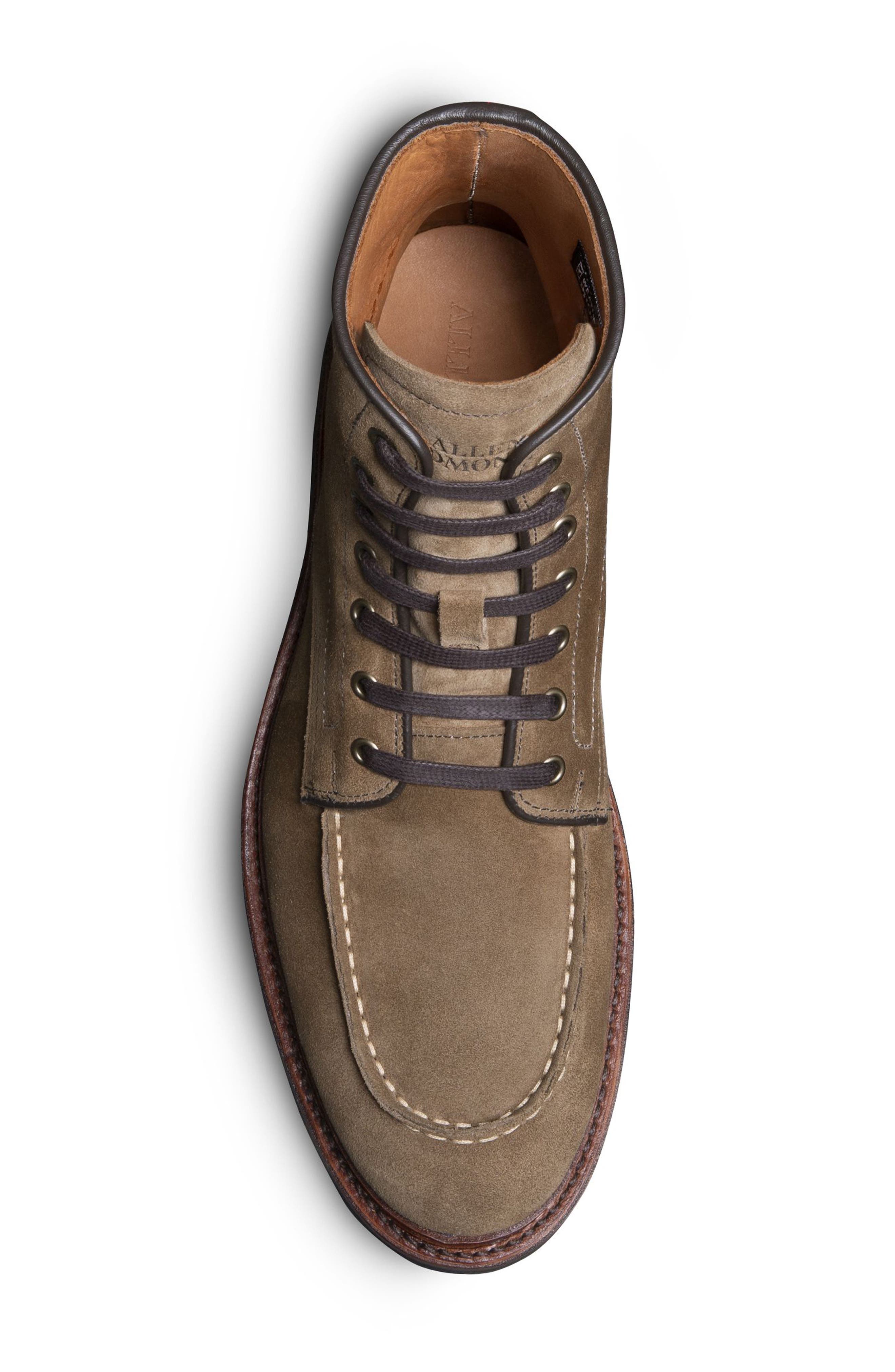 Allen Edmonds Carter Moc Toe Boot, Alternate, color, Brown