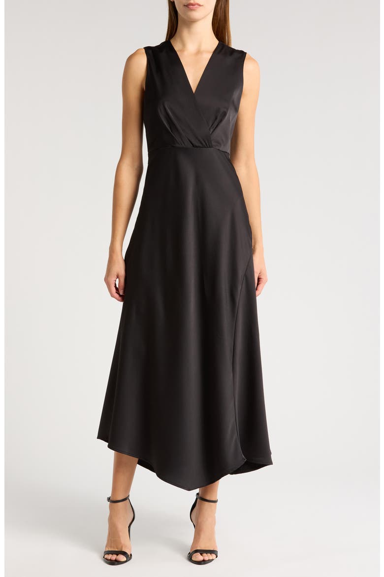 A-Line Maxi Dress, Main, color, BLACK