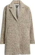 Eileen Fisher Alpaca & Wool Blend Faux Shearling Coat