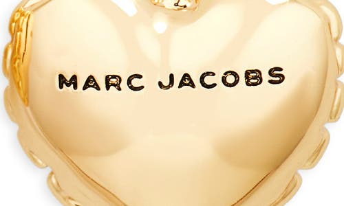 Marc Jacobs Micro Heart Balloon Stud Earrings In Gold