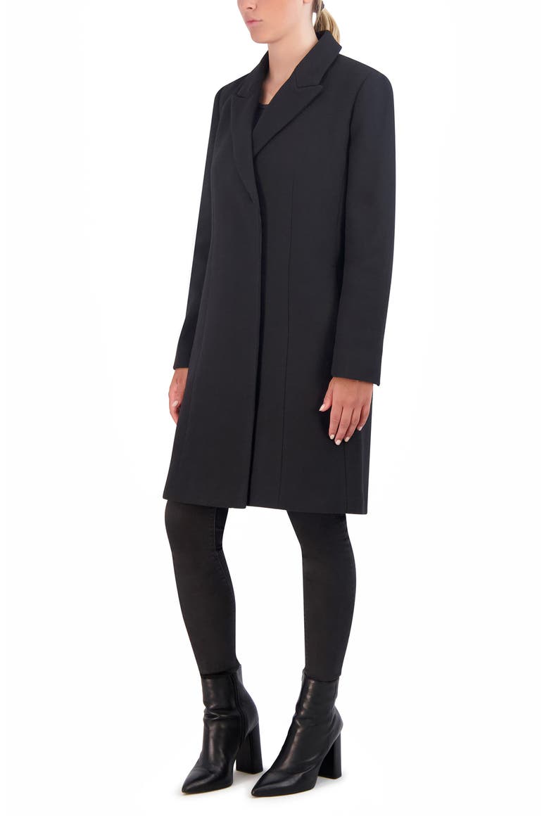 Wool Blend Coat, Alternate, color, BLACK