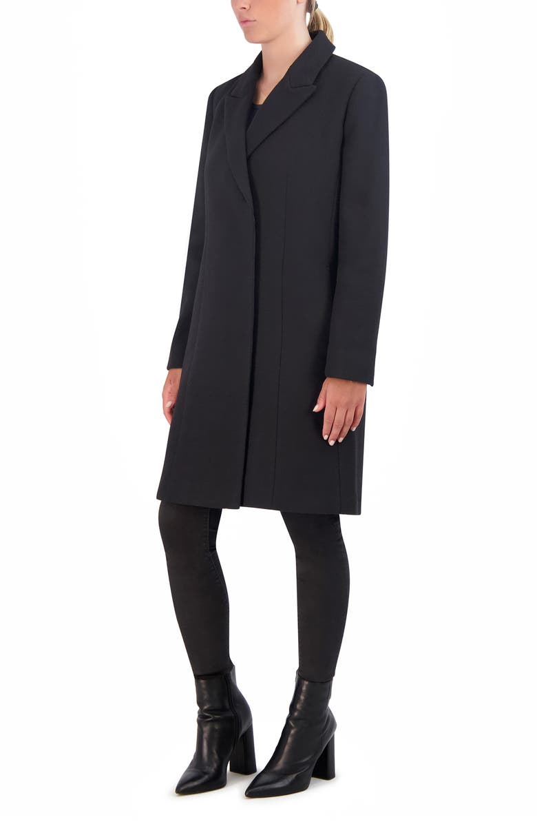 Cole Haan Wool Blend Coat, Alternate, color, Black