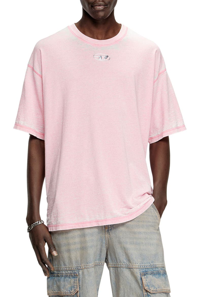 Relaxed Fit Cotton Blend T-Shirt, Main, color, PINK