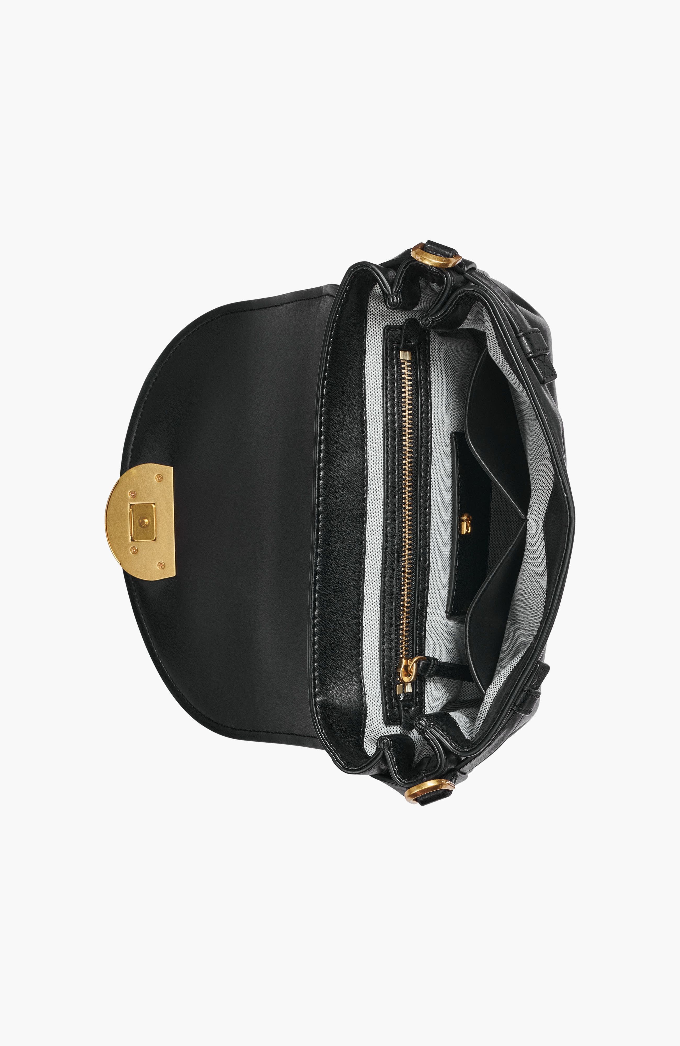 Donna Karan New York Valley Stream Satchel, Alternate, color, Blk/Gold