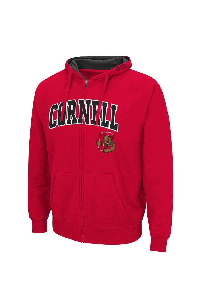 COLOSSEUM Men's Colosseum Red Cornell Big Red Arch & Logo 3.0 Full-Zip Hoodie, Alternate, color, Red