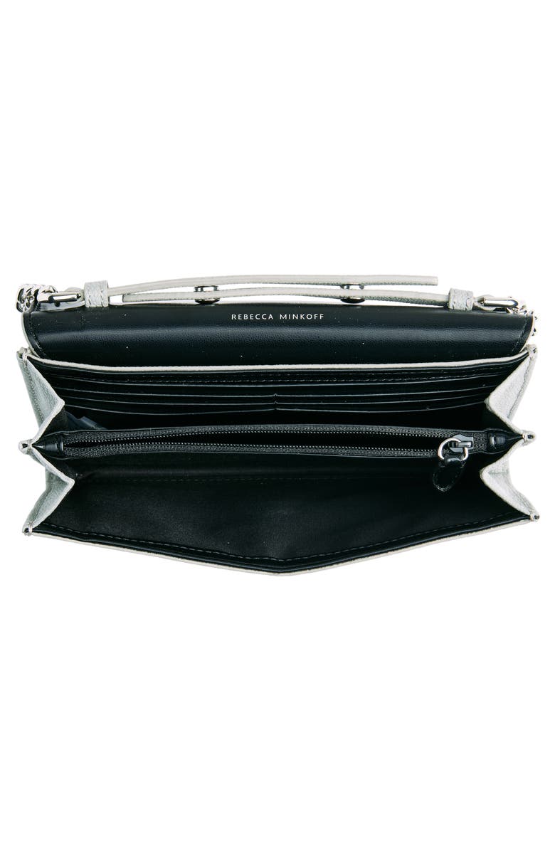 Rebecca Minkoff Gabby Crossbody Wallet, Alternate, color, Dove