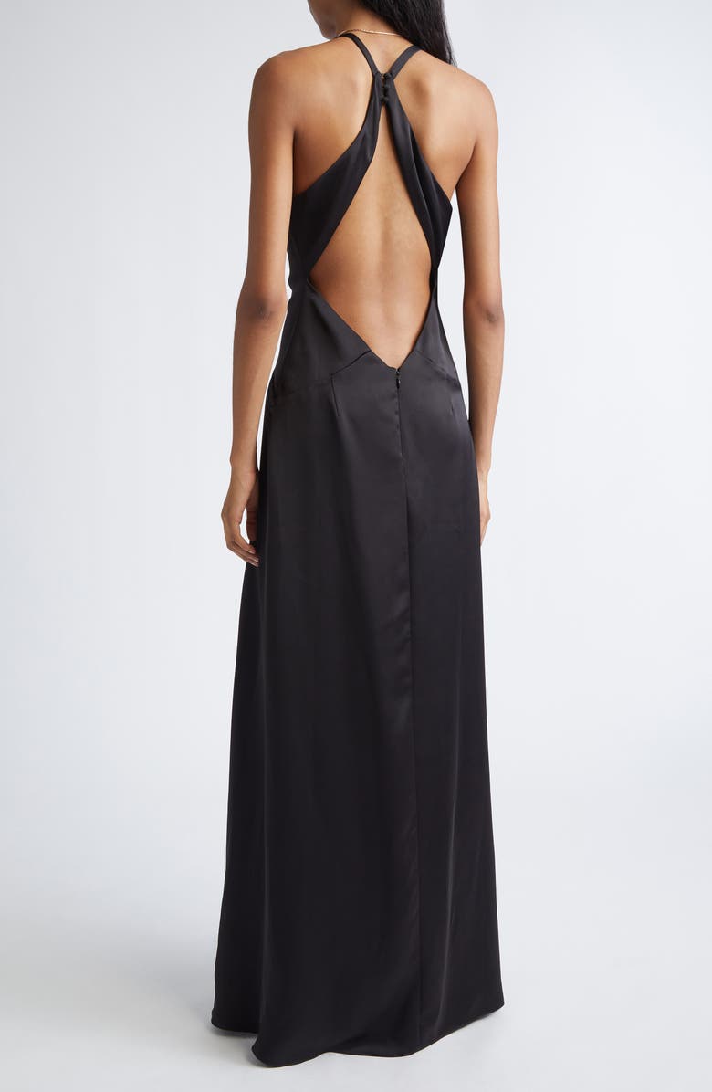 Ramy Brook Belle Plunge Neck Gown, Alternate, color, Black