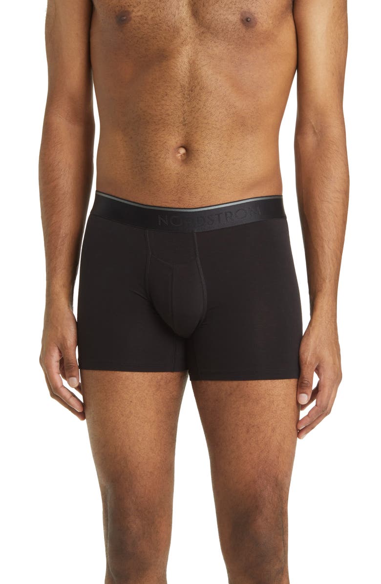 Nordstrom 2-Pack 5-Inch Modern Stretch Supima<sup>®</sup> Cotton Boxer Briefs, Alternate, color,