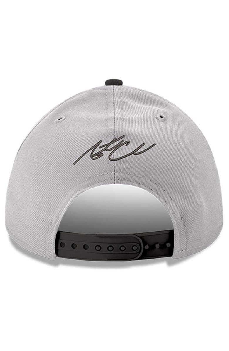 New Era Men's New Era Gray/Black Austin Cindric 9FORTY Snapback Adjustable Hat, Alternate, color, Gray