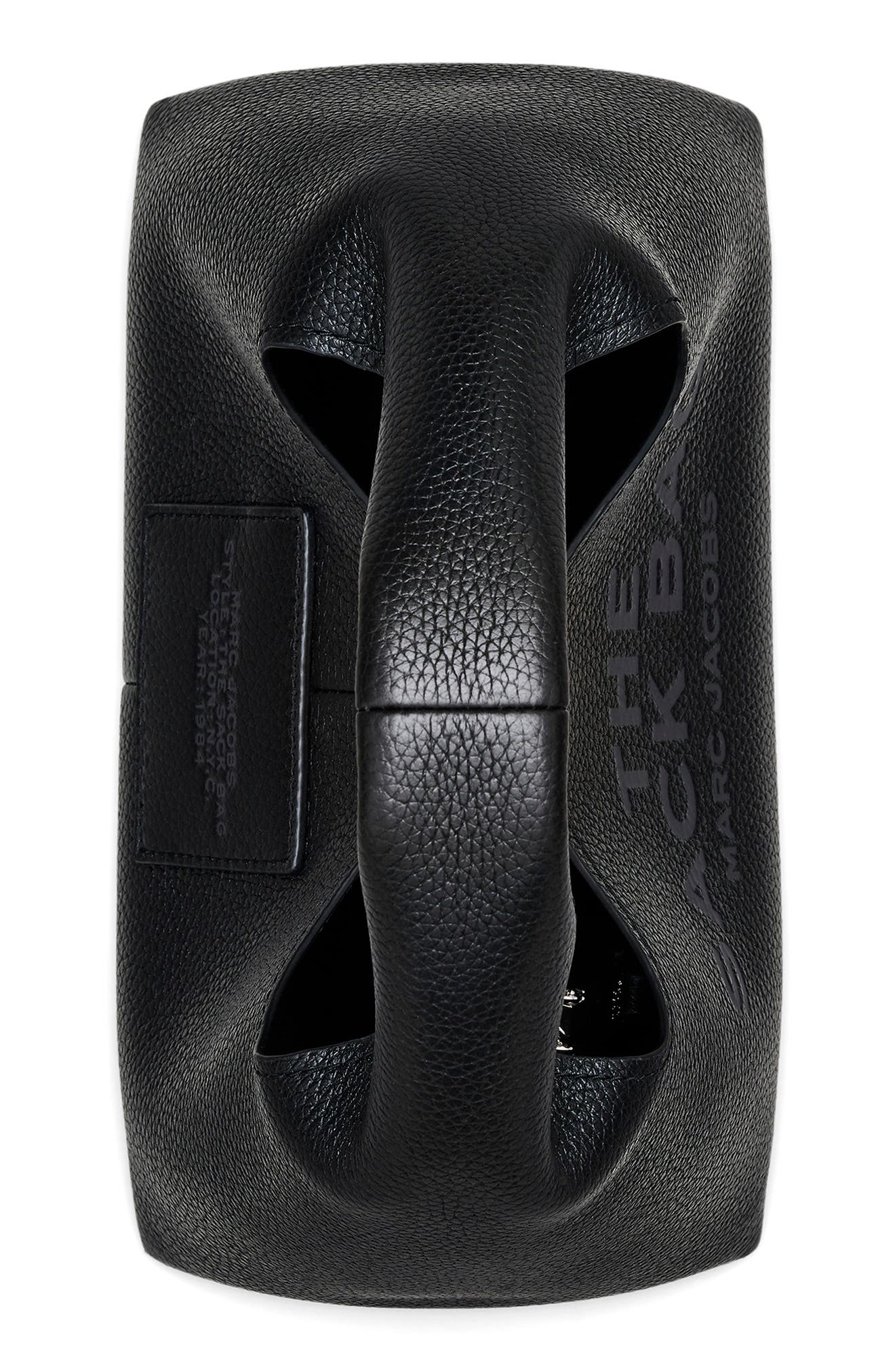 Marc Jacobs The Mini Leather Sack Bag, Alternate, color, Black Tonal