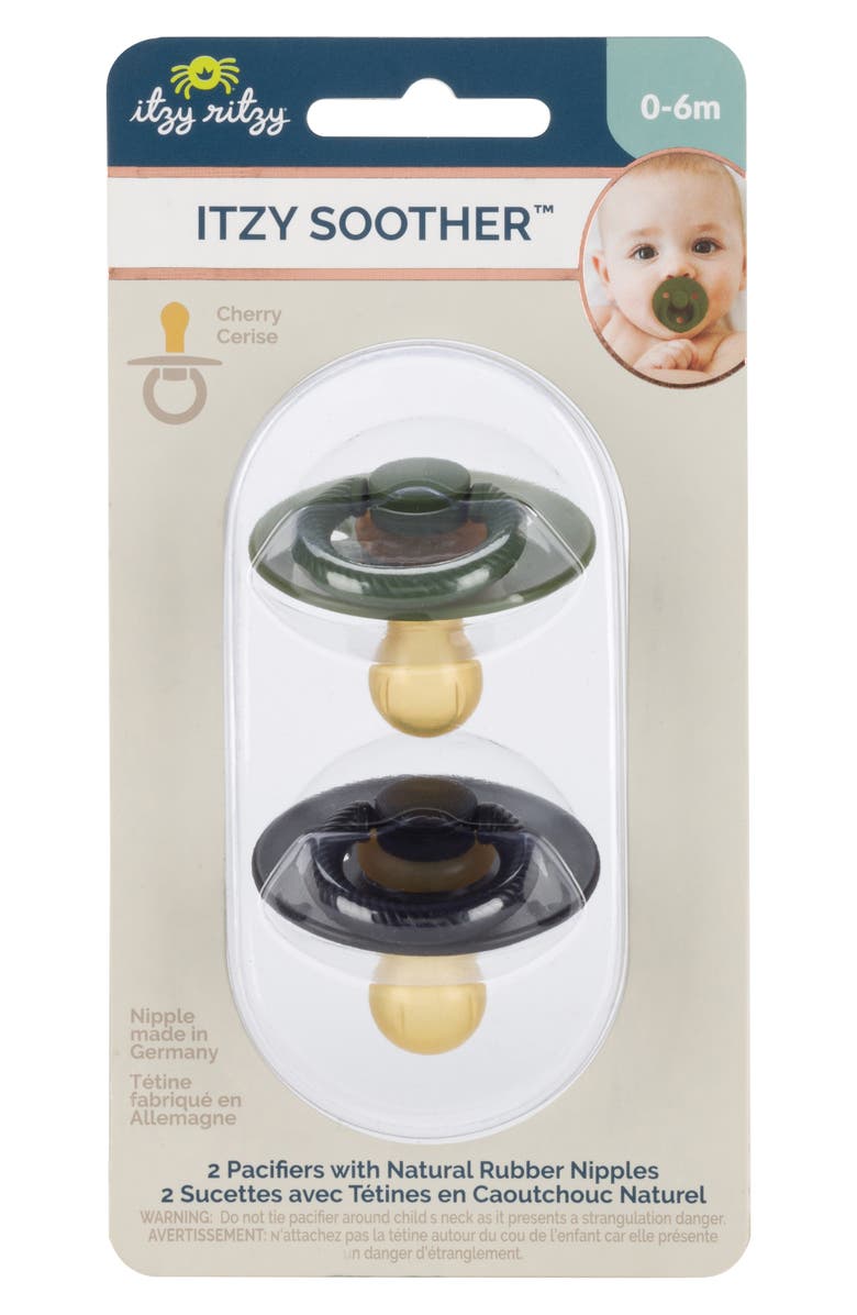 Itzy Ritzy Soother Natural Rubber Pacifier - Set of 2, Alternate, color, 