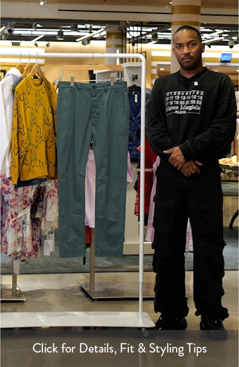 Garment Dye Slim Straight Leg Field Pants, sales video thumbnail