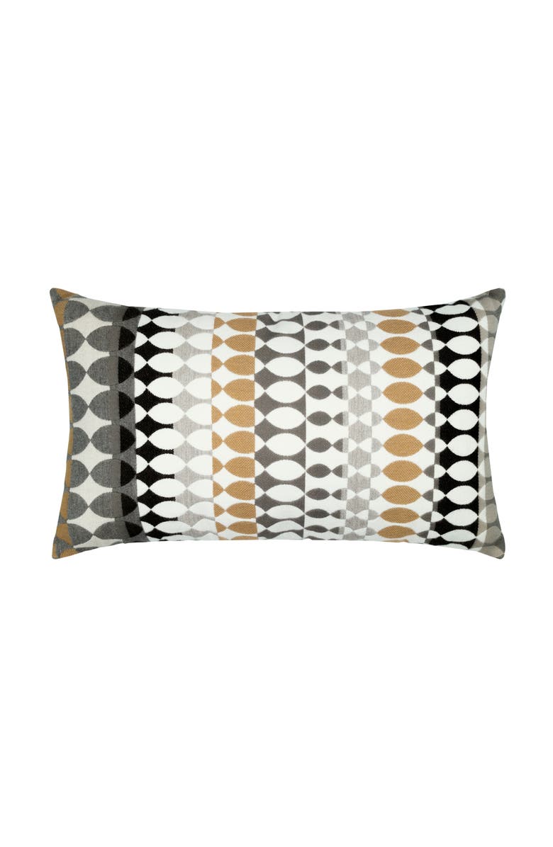 Elaine Smith Modern Oval Indoor & Outdoor Woven Accent Pillow, Main, color, Dune