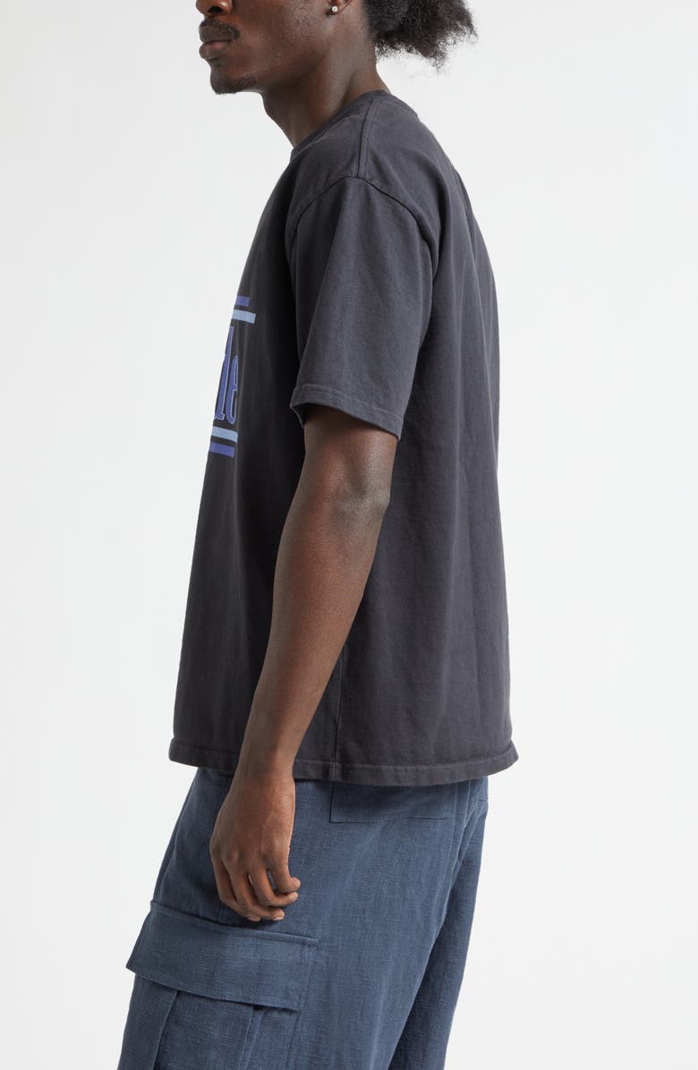 Rhude Rossa Graphic T-Shirt, Alternate, color, Vintage Black / Blue