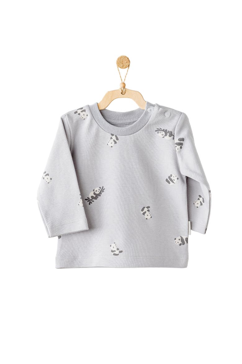Keep Smiling Panda Outfit Duo, Alternate, color, Grey
