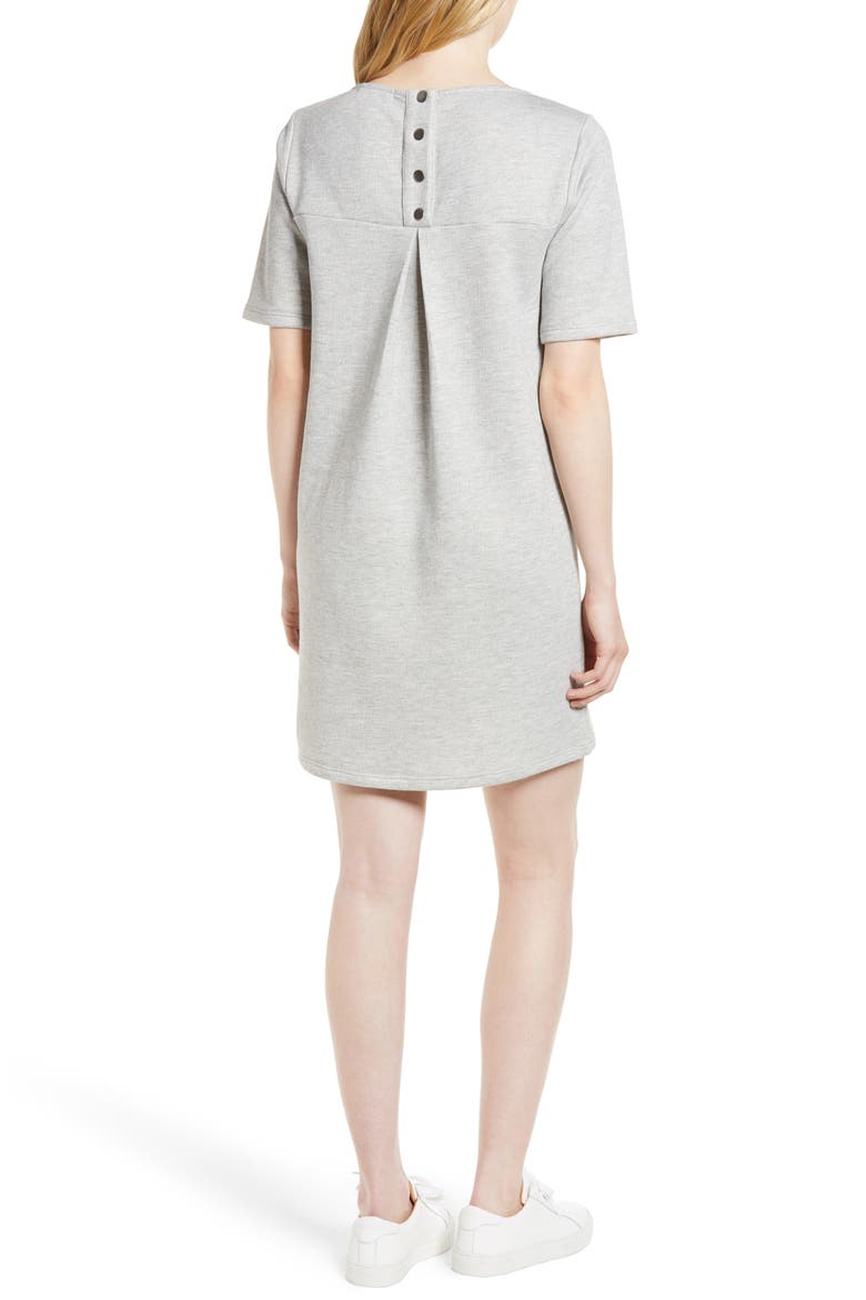 Gibson Pleat Back Minidress, Alternate, color, SOLID H GREY