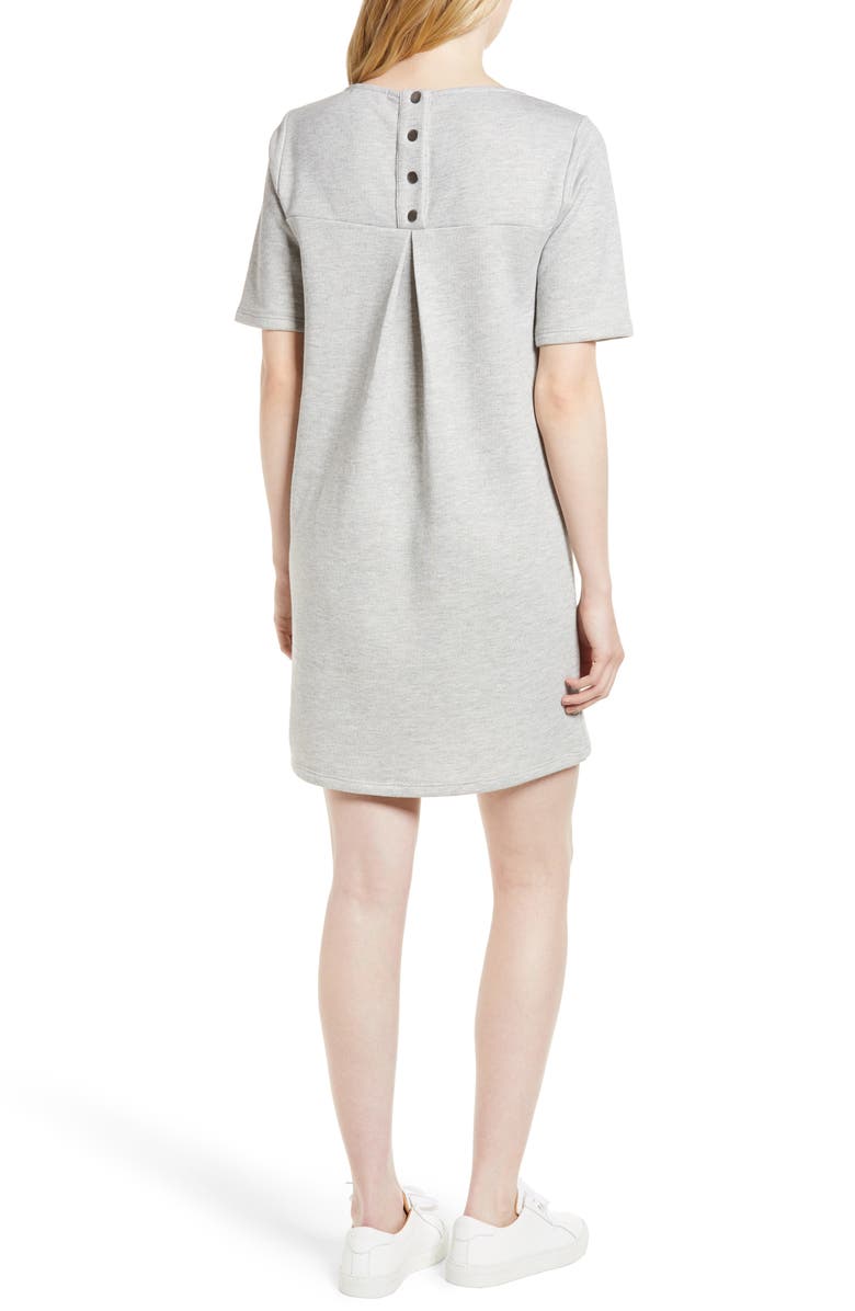 GIBSONLOOK Gibson Pleat Back Minidress, Alternate, color,