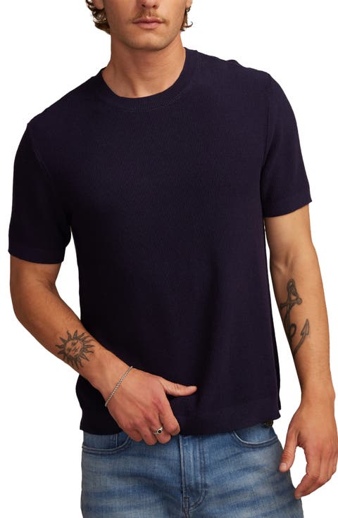 Rib Short Sleeve Sweater