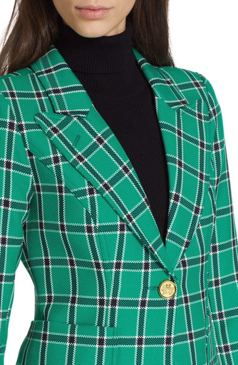 Smythe Plaid Duchess Blazer, Alternate, color, 