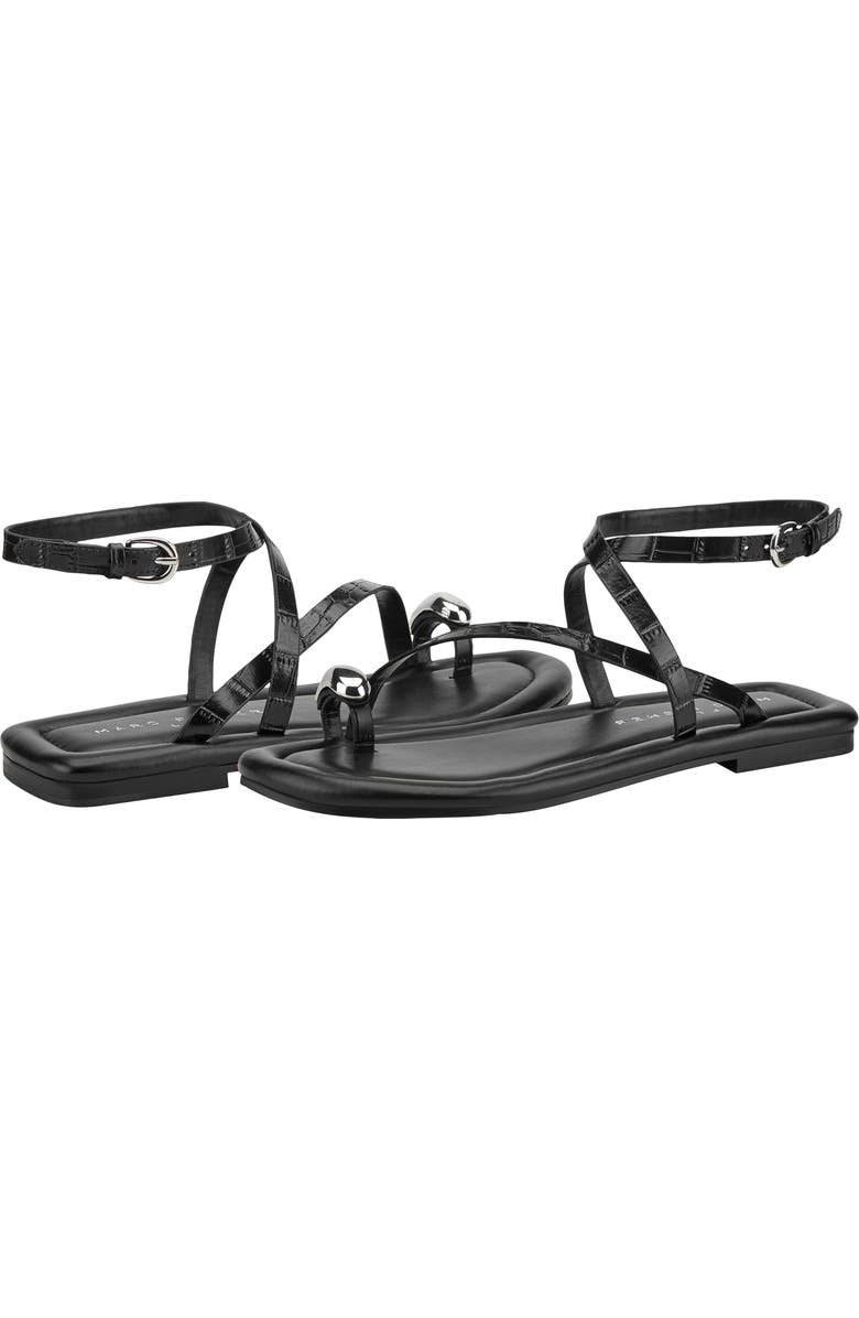 Marc Fisher LTD Gynnie Strappy Sandal, Alternate, color, Black