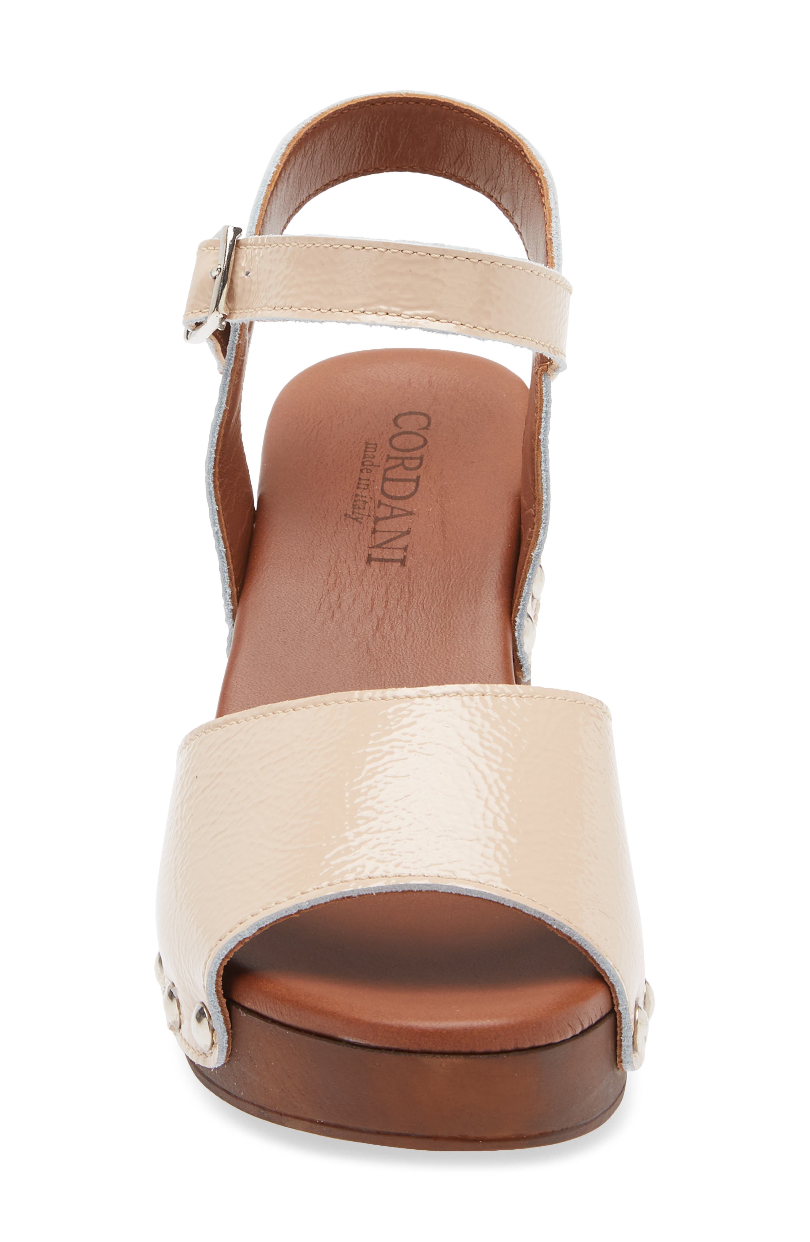 Cordani Willa Platform Sandal, Alternate, color, Beige Patent