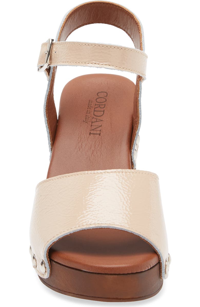 Cordani Willa Platform Sandal, Alternate, color, Beige Patent