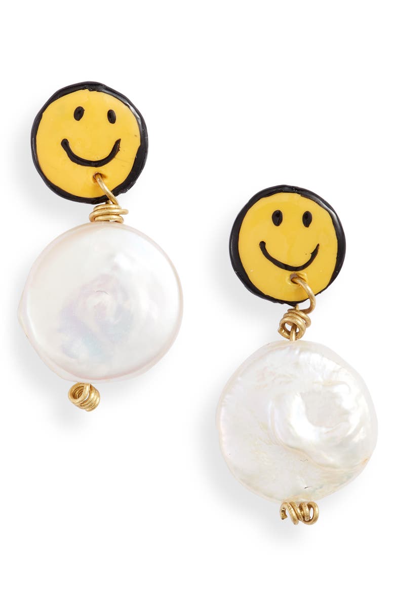 Susan Alexandra Smiley Freshwater Pearl Earrings, Main, color,
