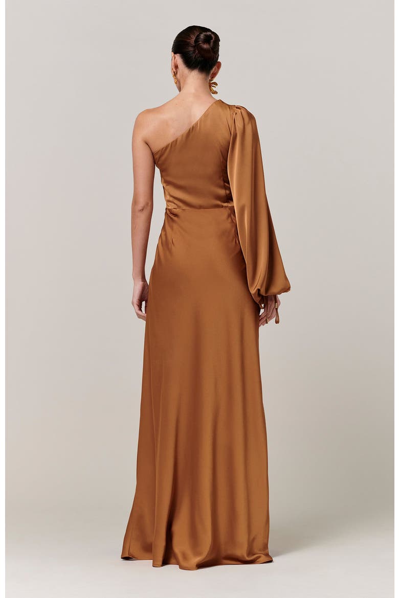 Pollie Maxi Dress, Alternate, color, Bronze