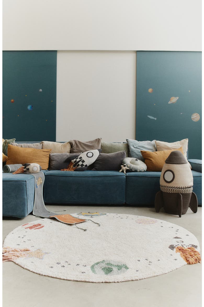 Interstellar Cotton Blend Washable Rug, Alternate, color, NATURAL