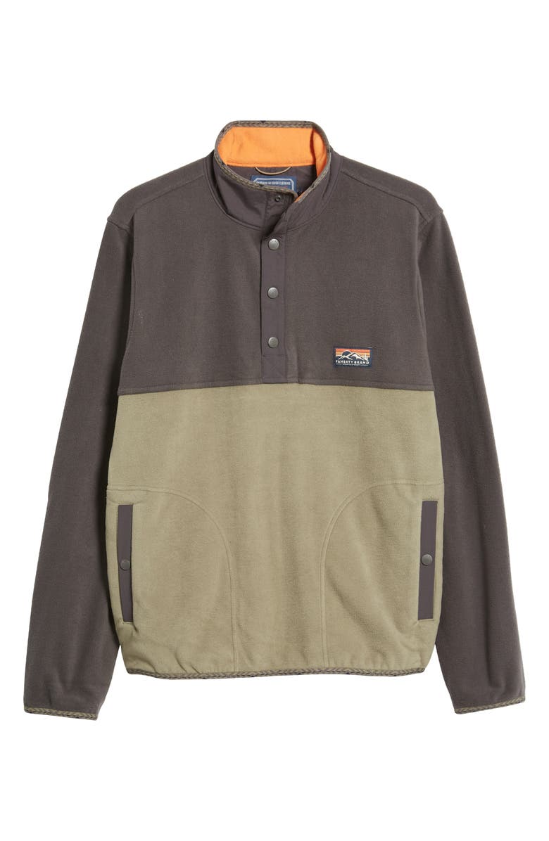 Faherty Low Pile Fleece Popover Jacket, Alternate, color, 