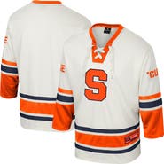 COLOSSEUM Men's Colosseum Cream Syracuse Orange Puck Proud Fashion Hockey Jersey