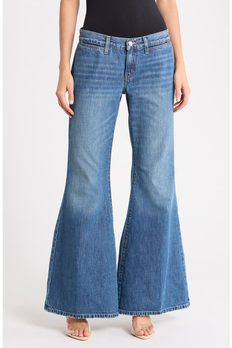 The Janis Low Rise Flare Leg Jeans, Main, color, MENDOINDIGO