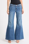 Re/Done The Janis Low Rise Flare Leg Jeans