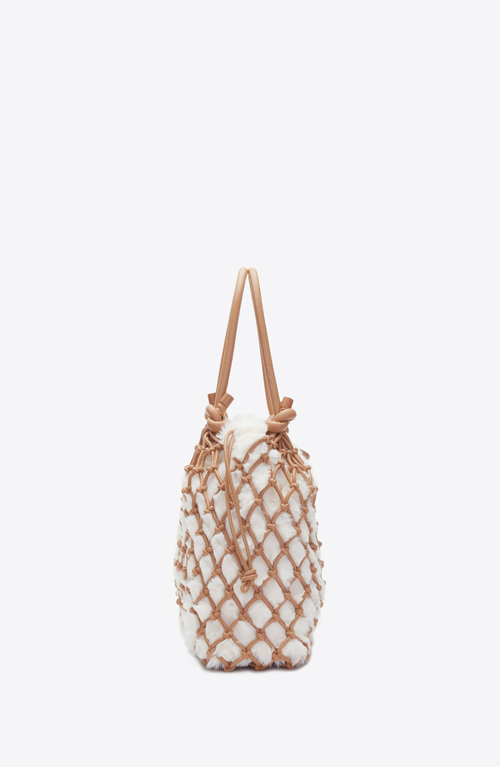3.1 Phillip Lim Faux Fur Macrame Mini Sac In Multi