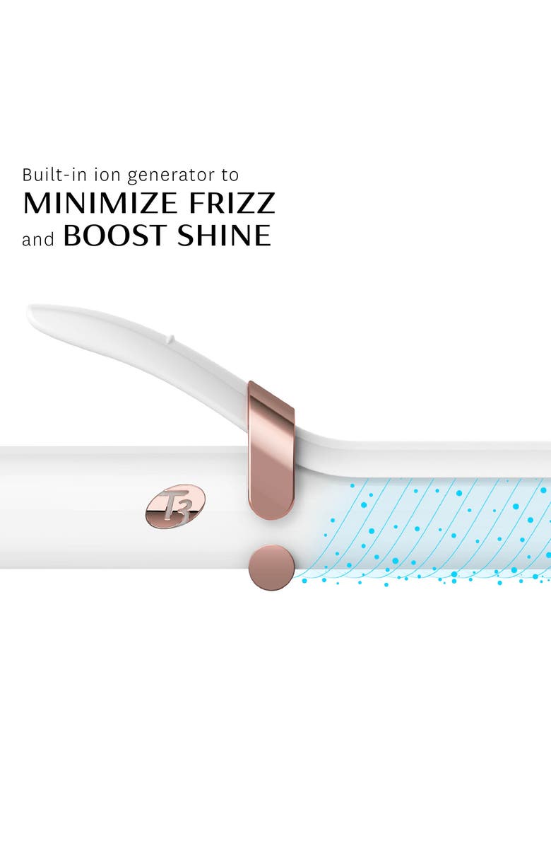 T3 Curl ID 1.25-inch Smart Curling Iron with Interactive Touch Interface, Alternate, color, White