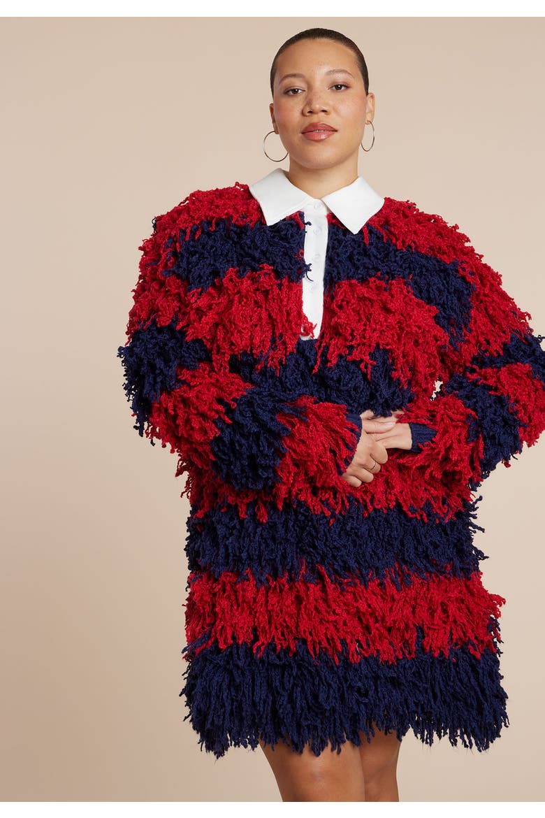 Rugby Sweater Dress, Alternate, color, RUGBY STRIPE