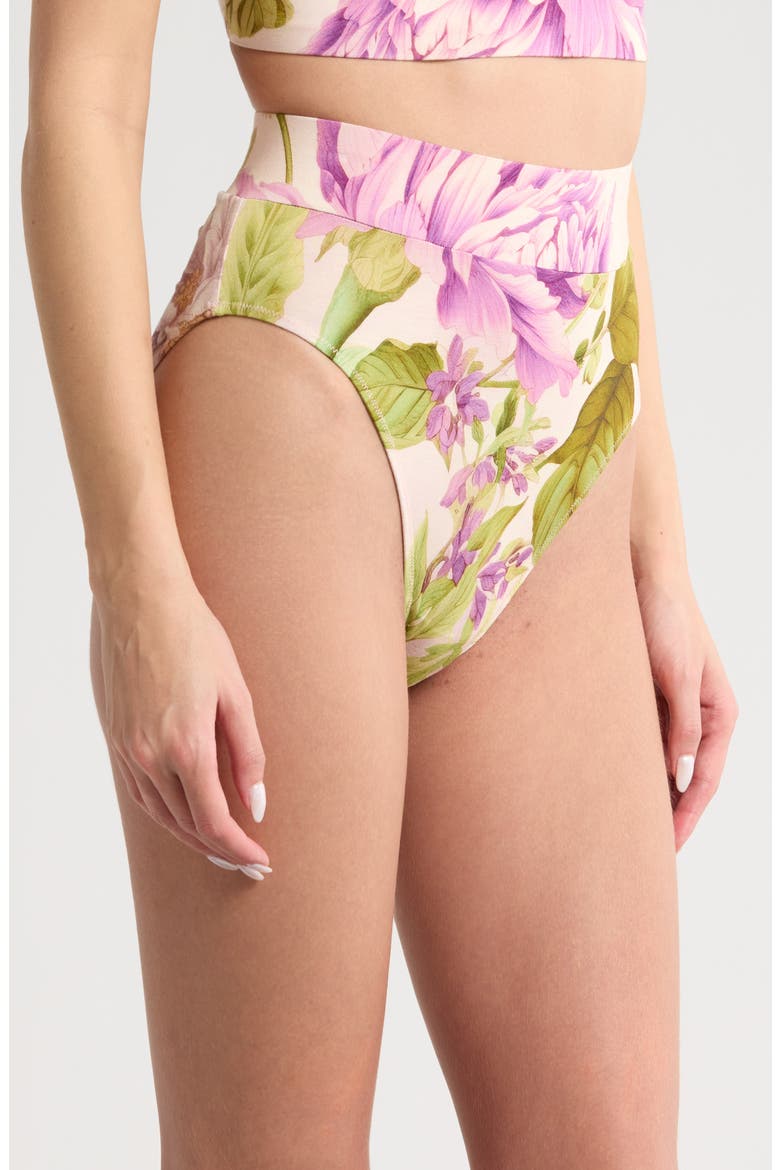 Spring Garden High Waist Lounge Briefs, Alternate, color, SPRING GARDEN