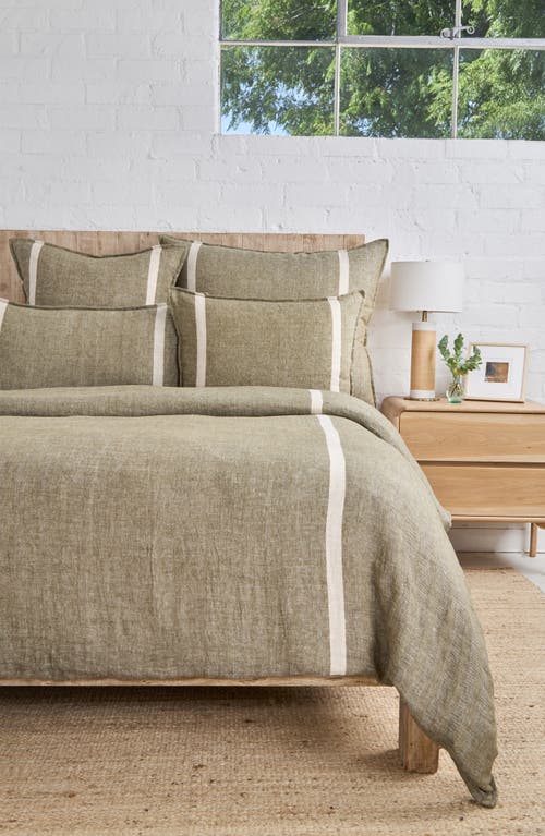 Pom Pom At Home Rory Linen Sham In Green