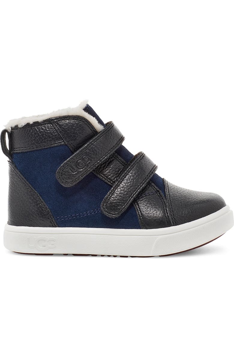 UGG<sup>®</sup> Rennon High Top Sneaker, Alternate, color, Black/ Navy
