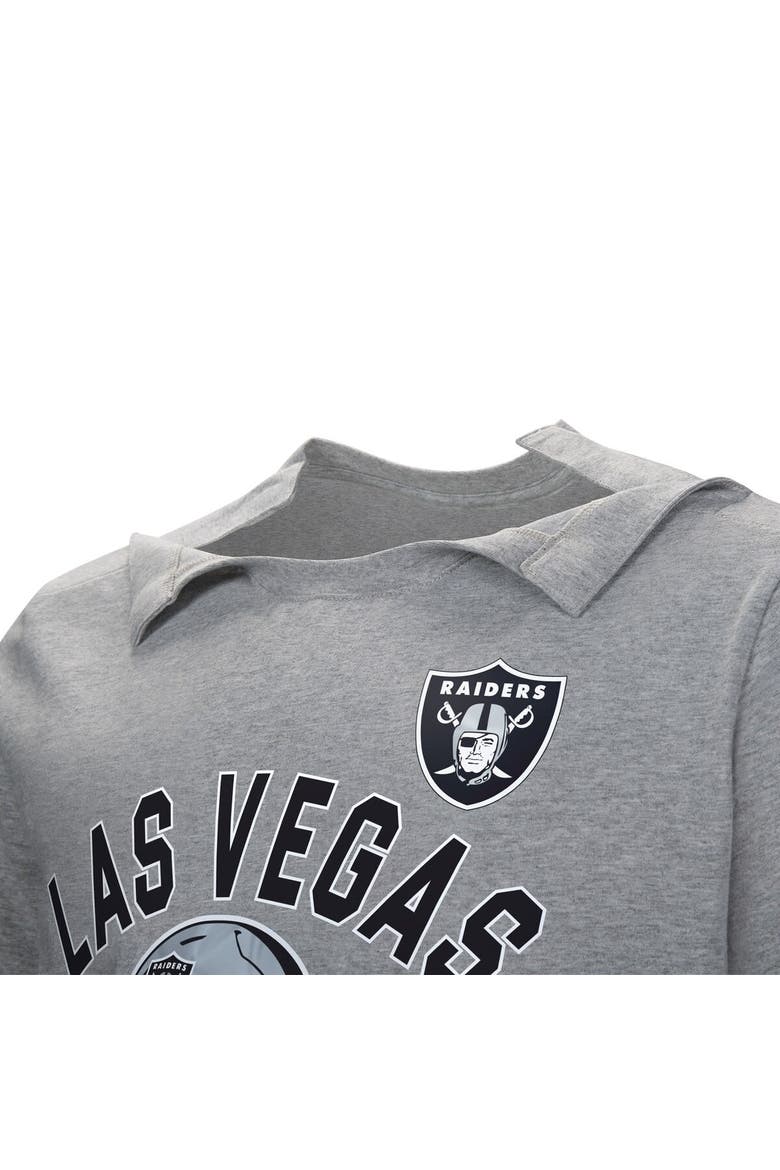 Men's  Gray Las Vegas Raiders Tackle Adaptive T-Shirt, Alternate, color, Gray