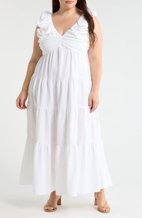 Ruffle Maxi Dress (Plus)